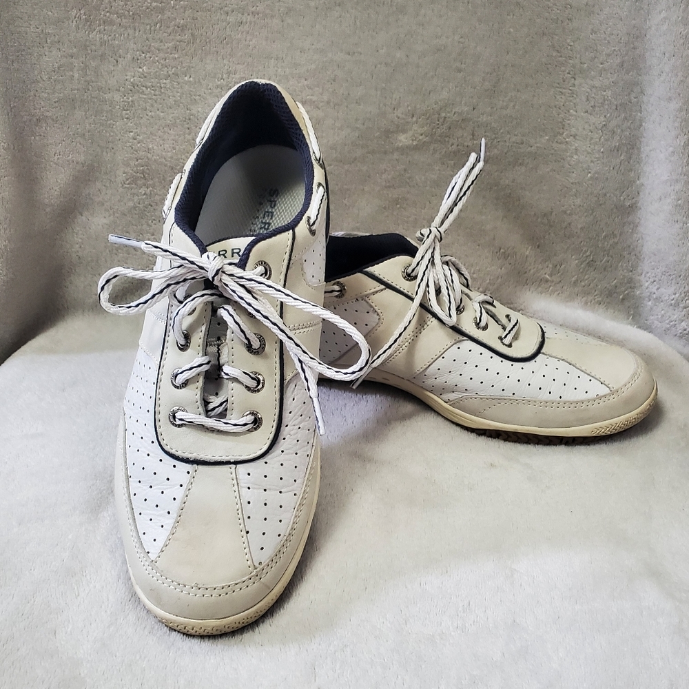 Sperry Top Sider Leather Lace up Womens Shoes